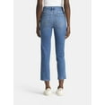 thumbnail image 3 of Time and Tru Women's High Rise Straight Leg Denim Jegging, 27.5" Inseam, Sizes XS-XXXL, 3 of 5