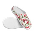thumbnail image 3 of Lsque Strawberry1 Pattern Womens Comfort Cotton on Scuff With Memory Foam and Anti-skid Sole Slipper-44/45, 3 of 7