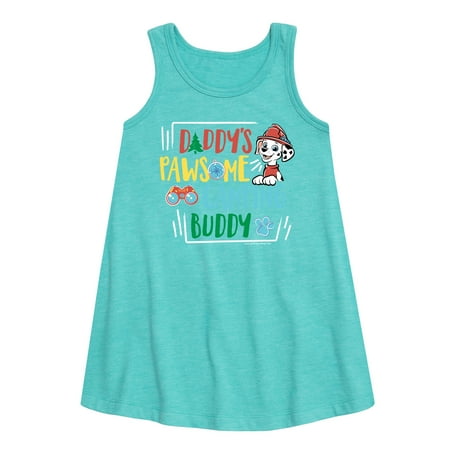 

Paw Patrol - Daddy s Pawsome Camping Buddy - Toddler And Youth Girls Fleece Dress