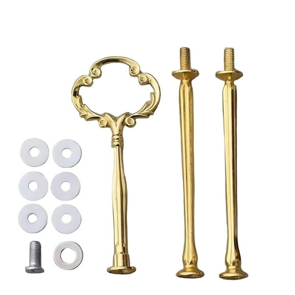Aonity Cake Stand Accessory Set *1, 3 Tiers Cake Rod Plate Stand Handle Fitting Hardware Wedding