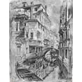 thumbnail image 2 of Wiley, Marta 12x14 Black Ornate Wood Framed with Double Matting Museum Art Print Titled - BandW Italy, 2 of 4