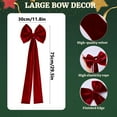 thumbnail image 3 of ZCSKFIN Velvet Chair Bows and Sashes 11.8x29.5 inches, Red Velvet Bows for Wedding, Birthday, and Christmas Dining Chairs, Elegant Ribbon Tie Decoration for Formal Events, 3 of 6