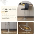 thumbnail image 4 of StnTalk 4-Piece Swivel Adjustable Bar Stools Set, PU Leather Counter Height Bar Chairs with 360° Rotation, Height Adjustable 24.8''–33.4'', Metal Base for Kitchen Island & Home Bar, 4 of 7