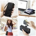 thumbnail image 4 of CaseMe Phone Case Wallet Case for Samsung Glalxy Z Fold 6 PU Leather Magnetic Handbag Zipper Pocket Card Slots, 4 of 7