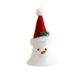 thumbnail image 3 of Mouliraty Cute Santa Claus, Snowman & Reindeer Bell Ornaments, 5.51in Christmas Tree Decorations, Xmas Hanging Figurines for Home, Holiday Party Supplies, 3 of 6