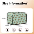 thumbnail image 5 of Daiia Cute Sea Turtles Pattern 2 slice Toaster Cover, Toaster Appliance Dust-proof Cover For Kitchen Small Appliance Dust Cover and Fingerprint Protection, 5 of 7