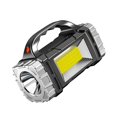 thumbnail image 3 of Linterna de mano portátil recargable por USB con energía solar, resistente al agua, linterna LED para acampar al aire libre y senderismo, 3 of 5