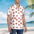 thumbnail image 2 of Lsque Hand Drawn Watermelon pattern Hawaiian Shirt for Men, Unisex Summer Beach Casual Short Sleeve Button Down Shirts-XX-Large, 2 of 9
