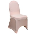 thumbnail image 3 of YCC Linens - 6 Pack Stretch Spandex Banquet Chair Covers - Blush, 3 of 6