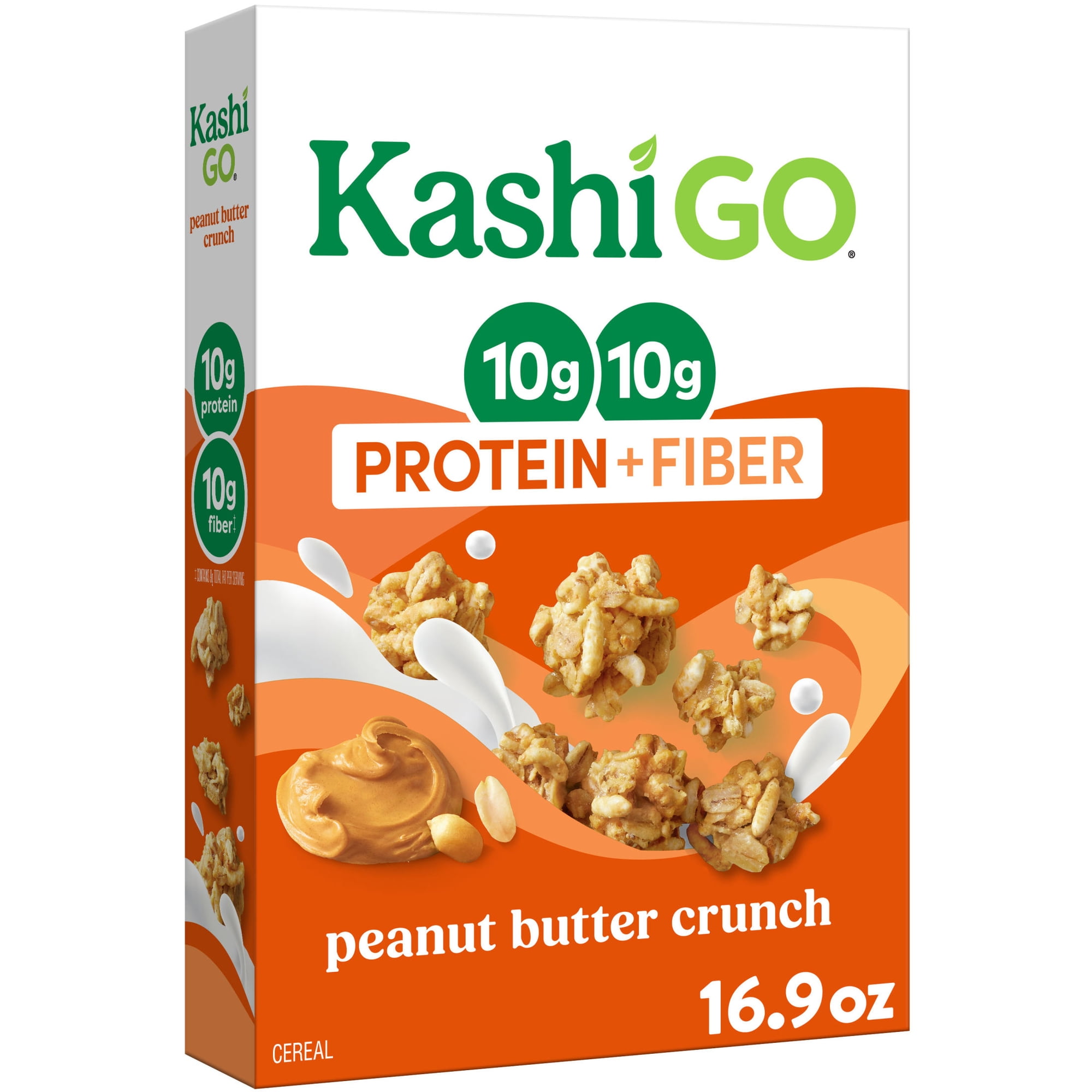 Kashi GO Peanut Butter Crunch Protein Cereal, 10g Protein, 16.9 oz