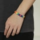 thumbnail image 4 of 2 pulseras de arco iris hechas a mano trenzadas ajustables de la amistad para niños y niñas, 4 of 5