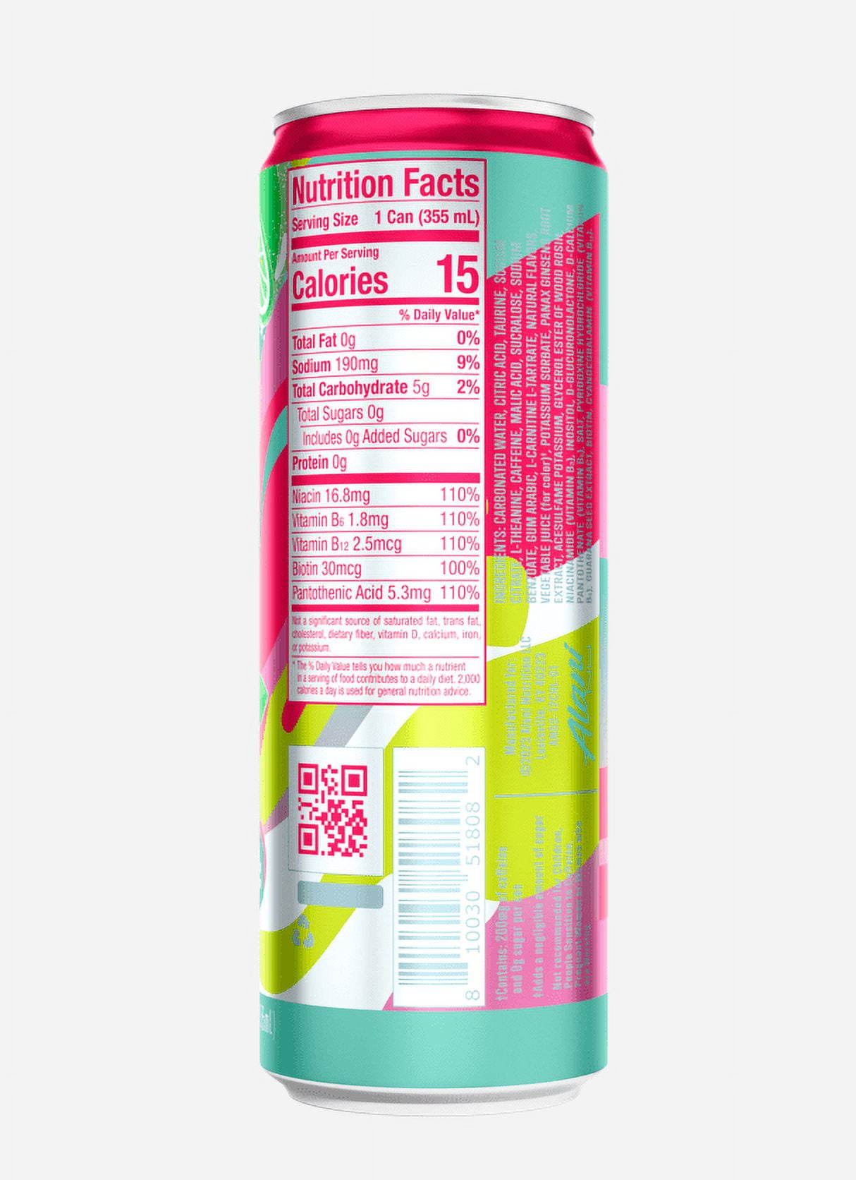 Alani Nu Energy Drink, Cherry Twist Limited Time Only, 12 fl oz (Single Can)-Pack Of 4