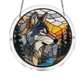 thumbnail image 1 of ZZHZGZ Clearance Sale Acrylic Puzzle Style Colored Glass Style Hanging Featuring Unique Irregular Shapes As Home Art Which Can Be Installed on Windows, 1 of 8