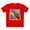 Red, variant on Stamp Shirt, Postage Stamp Shirt