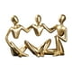 thumbnail image 4 of Estante de escultura nórdica, figura decorativa, arte coleccionable, estatua de pensador sentado Dorado, 4 of 9
