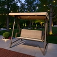 thumbnail image 5 of APEX GARDEN Replacement SEAT CUSHION for Model #GCS00250B-YD Cunningham 3-Seater Patio Swing (Tan), 5 of 5