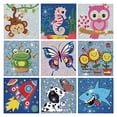 thumbnail image 2 of Paquete de 9 kits de pintura de diamantes 5D HUBENDMC para niños, 2 of 2