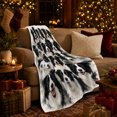 thumbnail image 3 of Realistic Border Collie Portrait Collage, Cozy Pet Portrait Pattern, Warm Flannel Blanket for Living Room and Reading Nook, Dog Lovers Father's Day Gift, Pet Lover Home Decor, 3 of 9
