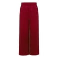 thumbnail image 4 of Aislor Boys Celebration of Spirit Palazzo Pants Liturgical Worship Praise Dance Satin Wide Leg Trousers Burgundy 12, 4 of 7