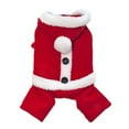 thumbnail image 3 of Christmas Dog Shirt Soft Dog Elf Santa Costume Warm Christmas Puppy Outfit Cute Xmas Clothes for Small Medium Pet Christmas Cosplay Apparel, 3 of 8