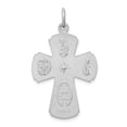 thumbnail image 3 of FindingKing Sterling Silver Cross Charm Pendant, 3 of 4