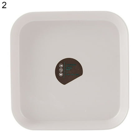 

Washable Spit Bone Dish Smooth Edge Plastic Colorful Smooth Fruit Plate Household Supplies White 2Pcs