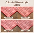 thumbnail image 7 of Design&I 6'x9' Washable Area Rug Snag-Free Decorations Plaid Tartan Peppermint Cane Stripe Door Gingham for Dining Room, Under Table, Office, 7 of 7