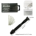 thumbnail image 3 of Riwesomey Micro brocas helicoidales, tornillo de banco, herramientas rotativas multiusos para carpintería, diseño antideslizante, llavero de plástico Kits y herramientas para tallar Tipo 11 Riwesomey TO007927-11, 3 of 6