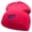 Magenta, variant on Back Off Saying Embroidered Short Beanie - Dk Grey OSFM