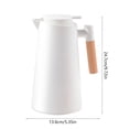thumbnail image 2 of ACDANC 2026 New Thermal Carafe,34Oz/1L Thermal Vacuum Carafe with Glass Liner and Wood Handle Insulated Coffee Carafe for Coffee Tea Hot Or Cold Drinks,One Key Temperature Display, 2 of 6