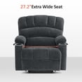 thumbnail image 3 of MCombo Oversized Power Lift Recliner Chair, 27.2'' Extra-Wide Seat, Fabric(Small-Wide, Dark Grey), 3 of 11