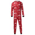 thumbnail image 4 of Nueva moda linda Navidad con capucha Estampado familiar Pijamas europeos y americanos Mono para padres e hijos Papá Pompotops ulkah941319, 4 of 9