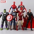 thumbnail image 2 of Figuras de acción de Marvel Avengers Alliance 4, Spiderman, Iron Man, Hulk, modelo de juguete hecho a mano, accesorios de animación, juguetes para bebés, regalos Gong Bohan LED, 2 of 2