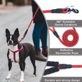 thumbnail image 3 of Correa de nailon duradera para perros, correa para perros, con línea reflectante alta y asa cómoda con cojín, 3 of 5