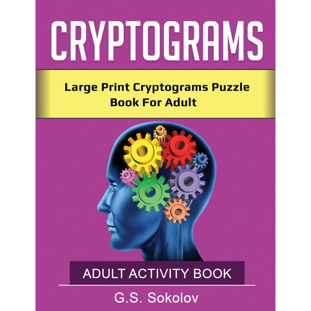 Cryptograms Large Print Cryptograms Puzzle Book For Adult