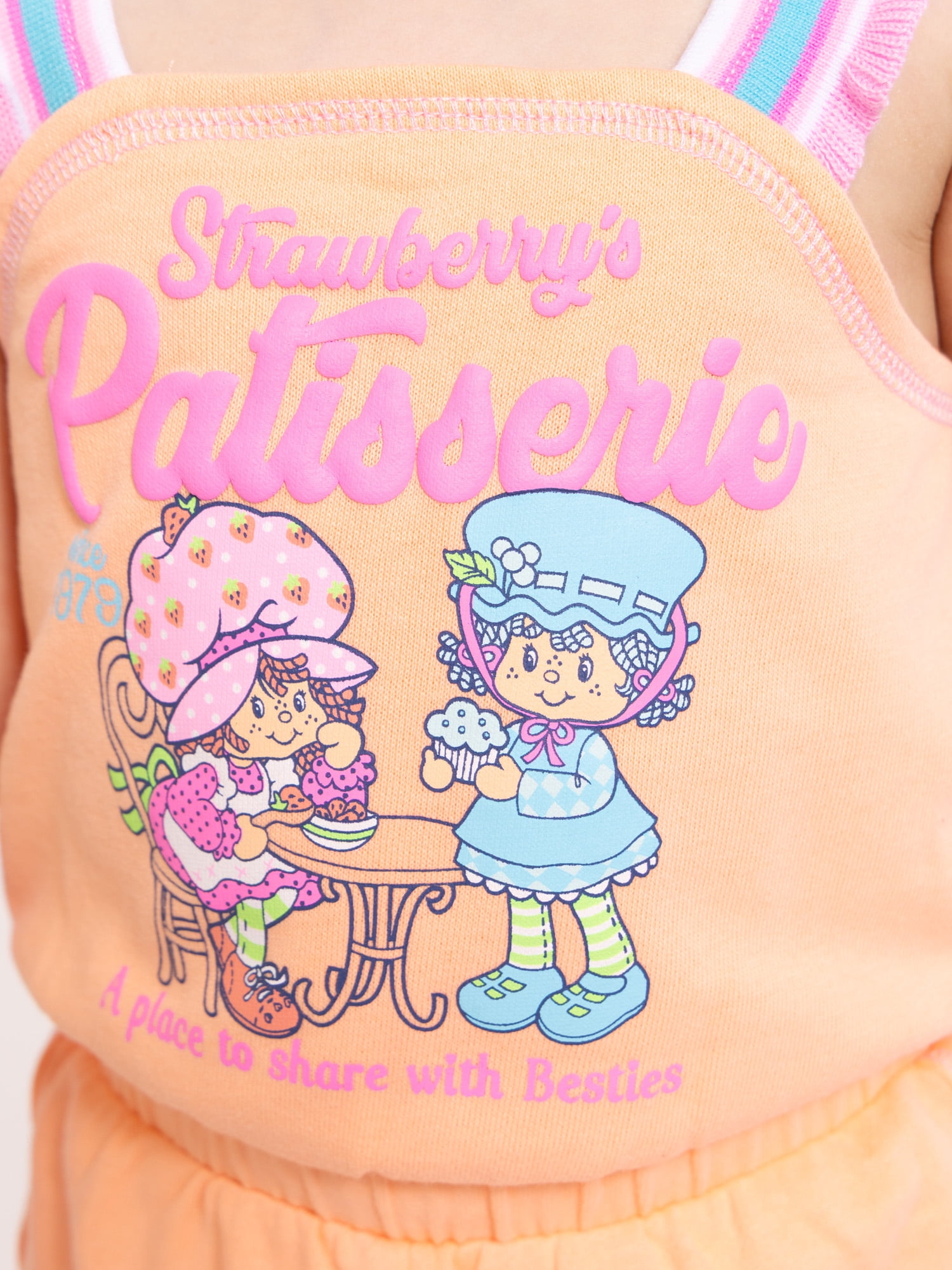 Strawberry Shortcake Toddler Girls Sleeveless Graphic Romper, Sizes 12M-5T