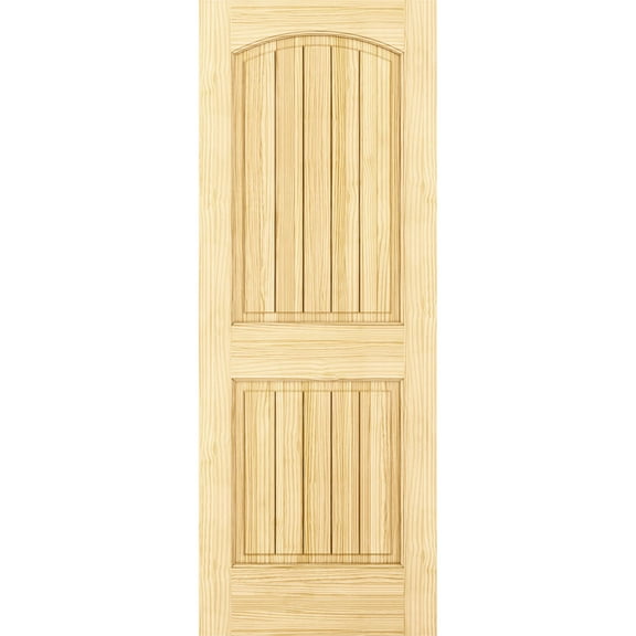 Frameport Paneled Solid Manufactured Wood Unfinished Standard Door