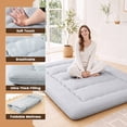 thumbnail image 3 of CONCETTA Memory Foam Futon Mattress, Twin Size, Foldable Tatami Floor Mattress with Storage Bag, Black, 3 of 9