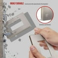 thumbnail image 4 of ENERLITES Elite Series Screwless Decorator Wall Plate Child Safe Outlet Cover, Size 1-Gang 4.68" H x 2.93" L, Unbreakable Polycarbonate Thermoplastic, SI8831-BNK, Brushed Nickel, 3 Pack, 4 of 5