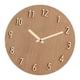 thumbnail image 3 of Reloj colgante redondo de 12 pulgadas, minimalista, silencioso, con números de madera 3D. Marrón, 3 of 8