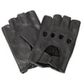 thumbnail image 1 of Karla Hanson Men's Leather Fingerless Driving Gloves, 1 of 1