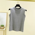 thumbnail image 2 of Yuyuzo Débardeurs de Pyjama pour Femmes Col Rond Sans Manches Été Mignons Hauts Amples Basiques Décontractés, 2 of 6