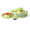 thumbnail image 2 of LocknLock - Set of 2 EasyLunch Salad Containers, 1.3 Liter Capacity, Green, 2 of 5