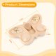 thumbnail image 5 of Juguetes de madera para mascotas pequeñas: 4 en 1, juego interactivo para olfatear golosinas, juguete de estimulación mental para cobayas, conejos, hámster, ratas, azúcar, dorados, 5 of 7