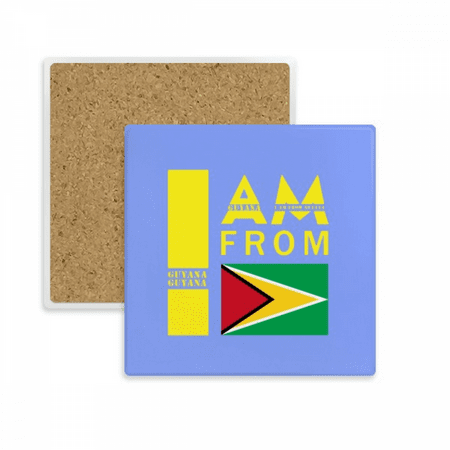 

I Am From Guyana Art Deco Fashion Coaster Cup Mat Mug Subplate Holder Insulation Stone