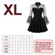 thumbnail image 2 of Vestido vintage de cóctel gótico de manga larga con campana de malla y ojo de cerradura para mujer, vestido de primavera 2023, 2 of 6