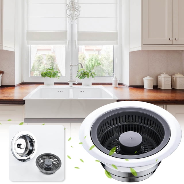 TIMIFIS Leakage Plug Kitchen Stainless Steel Sink with Bouncing Core, Sink, Sink, Vegetable Sink, Leaking Plug, Basket, Filter Screen Tools&Home Improvement