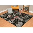 thumbnail image 4 of United Weavers Plaza Gina Area Rug, Paisley Pattern, Black, 5'3" x 7'2", 4 of 6