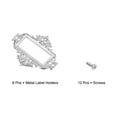 Metal Label Holders, 55x43mm Name Card Tag Frames for File Drawer ...