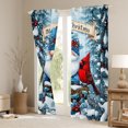 thumbnail image 3 of Castle Fairy Cute Gnome Cardinal Bird Curtains Pack Of 2 (42X84 Each) for Kids Children Boys Girls,Merry Christmas Curtains Blackout,Xmas Festival Theme Bedroom Curtains,Super Cozy Room Decor, 3 of 6